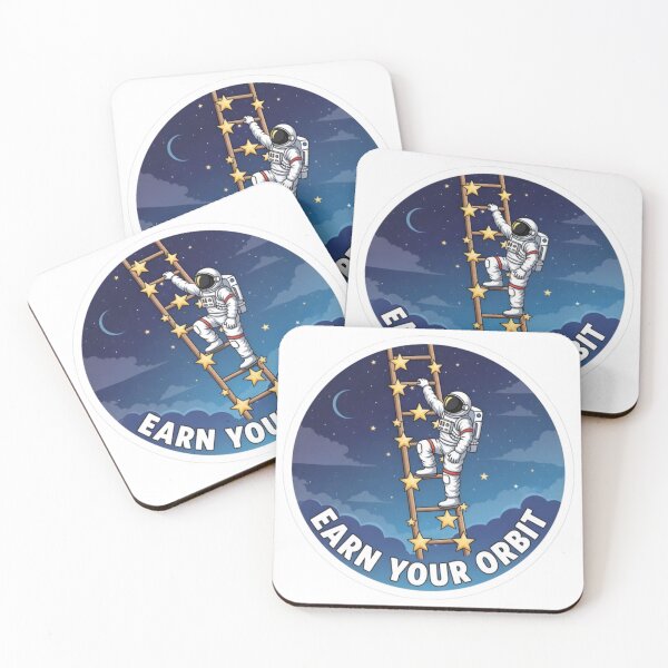 Item preview, Earn Your Orbit Astronaut Motivation Design | Space Growth Mindset Illustration designed and sold by Altair_.