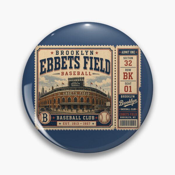 Item preview, Brooklyn Baseball Vintage Ticket Stub Ebbets Field Design designed and sold by GhostDawgs.