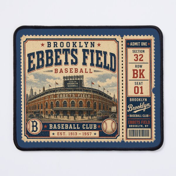 Item preview, Brooklyn Baseball Vintage Ticket Stub Ebbets Field Design designed and sold by GhostDawgs.