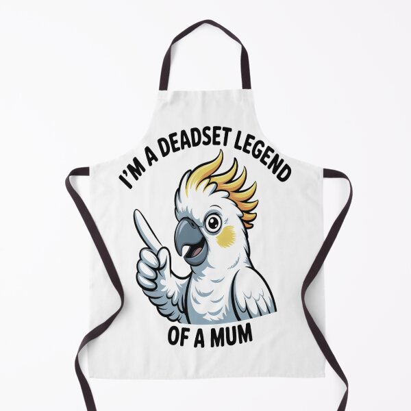 Item preview, Deadset Legend Mum Cockatoo Portrait designed and sold by stickercuffs.