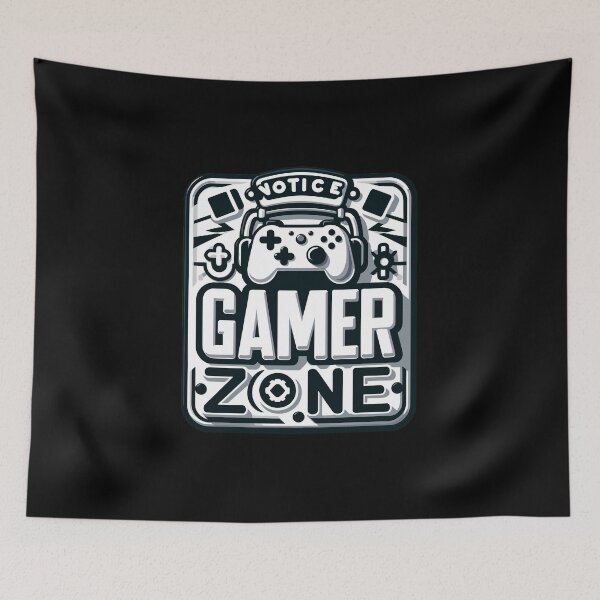 Item preview, Notice Gamer Zone Funny Gaming Lover Gift for Gamers and Video Game Fans designed and sold by CyfroweMysli.