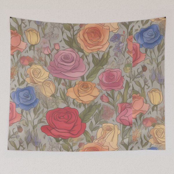 Item preview, Roses pattern designed and sold by JALNERVION SHOP.