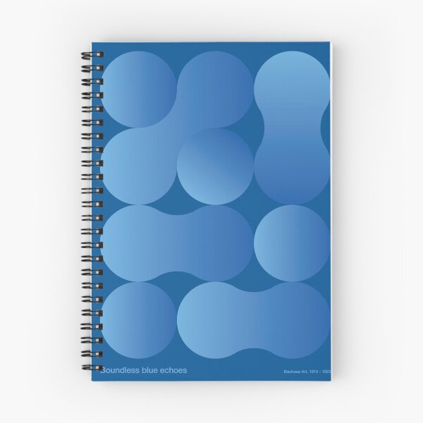 Item preview, Boundless Blue Echoes - Gradient Bauhaus Geometric Pattern designed and sold by Myowander.