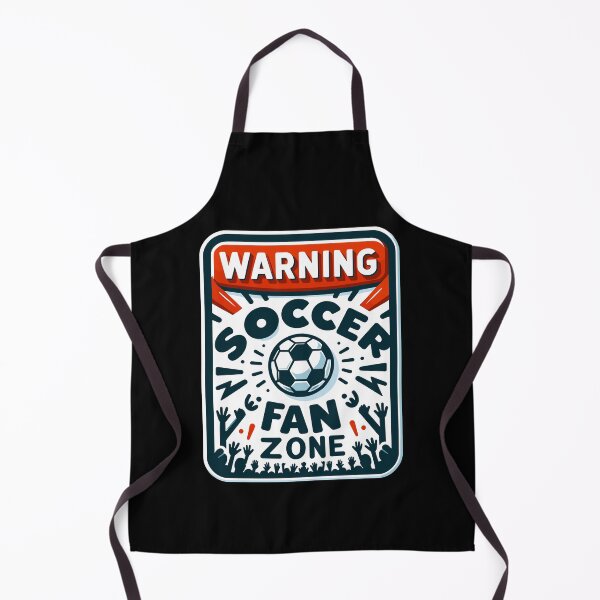 Item preview, Warning Soccer Fan Zone Funny Football Lover Gift for Game Day Fans designed and sold by CyfroweMysli.