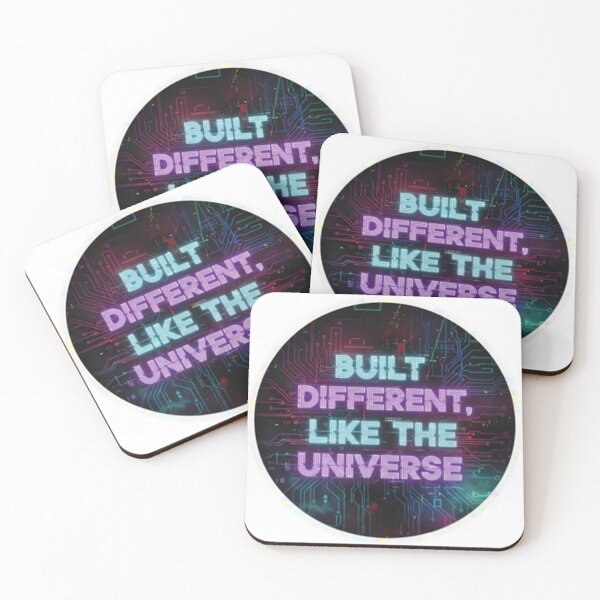 Item preview, Built Different Like the Universe Neon Tech Design | Futuristic Space Motivation designed and sold by Altair_.
