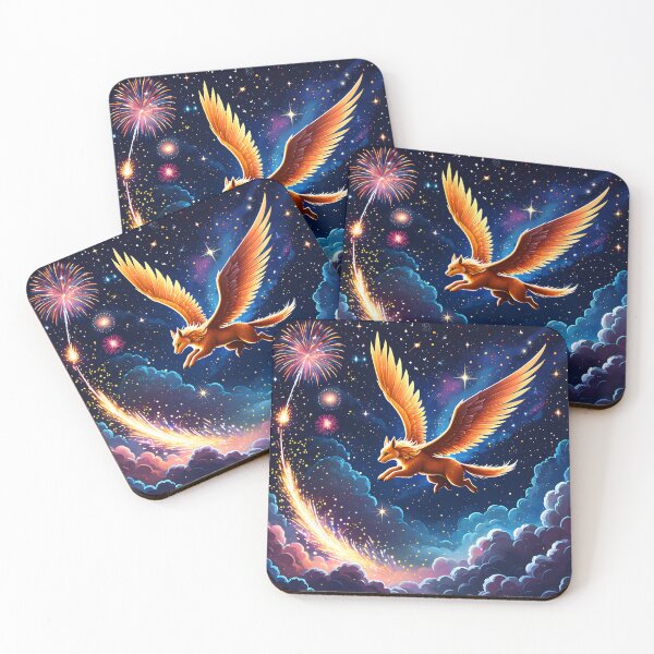 Item preview, Spirit Fox of the Starry Night designed and sold by Prism Palette Studio.