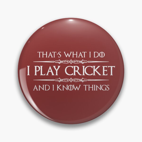 Item preview, I Play Cricket and I Know Things - Funny Cricket Player Gifts for Players & Coach designed and sold by merkraht.