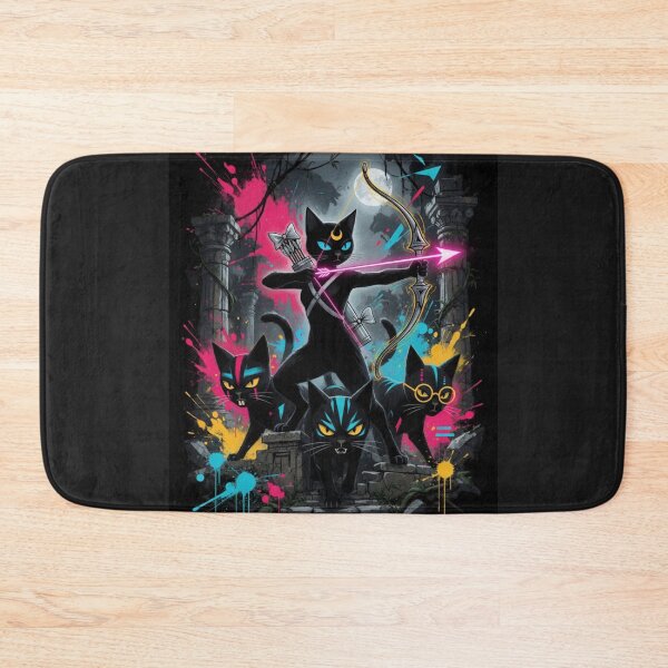 Item preview,  Artemis Black Cat Goddess and Huntresses designed and sold by ZunZunArt.