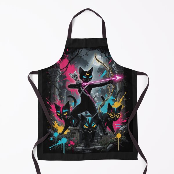 Item preview, Artemis Black Cat Goddess and Huntresses designed and sold by ZunZunArt.