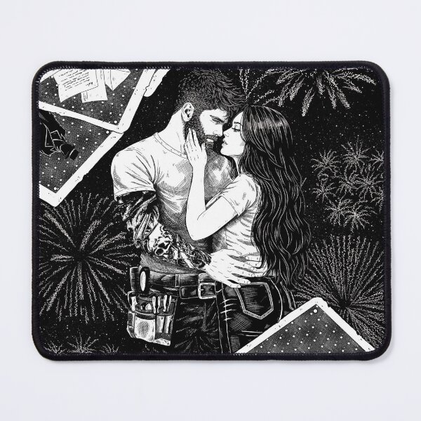 Item preview, Aidan and Kayla Pen Pal | Dark Romance Gothic Art | BookTok Character Illustration designed and sold by ONYX ART & DESIGN.