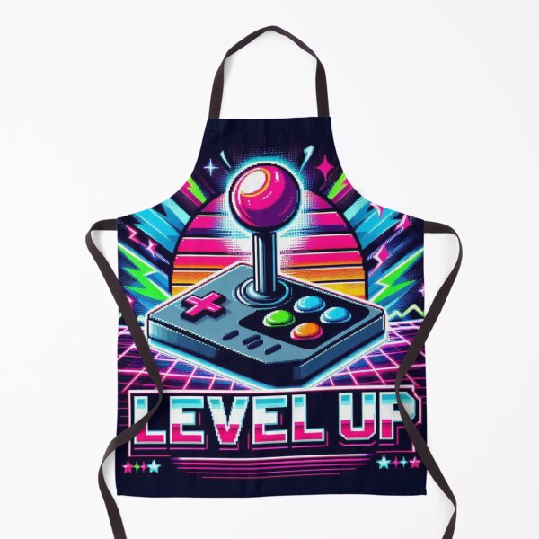 Item preview, LEVEL UP – Retro Arcade Joystick Poster designed and sold by Dogandesighn.