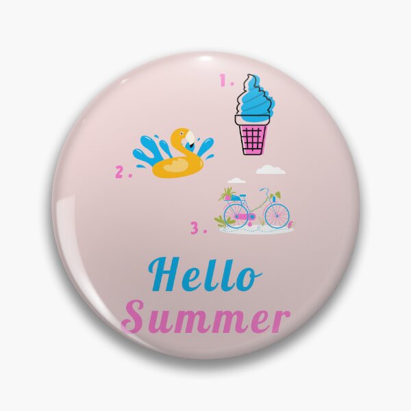 Item preview, Hello Summer, Ice Cream,  Pool Floaty, Bicycle designed and sold by HoppingCreation.