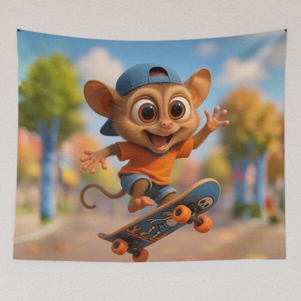 Item preview, Skater Tarsier designed and sold by Sillytoe.