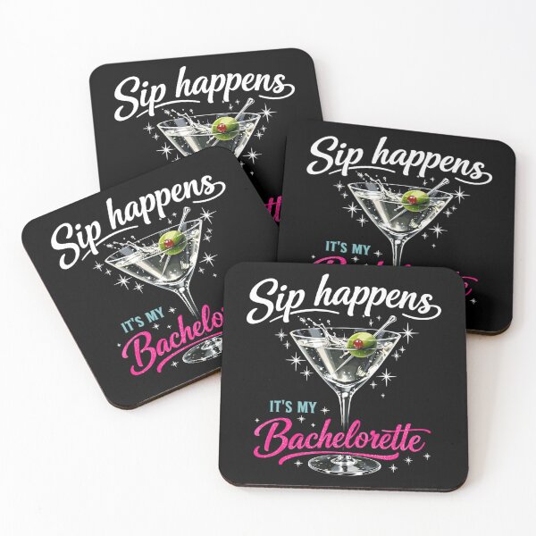 Item preview, JGA Martini Glass – Sip Happens Bachelorette designed and sold by Pineapple-Tree.