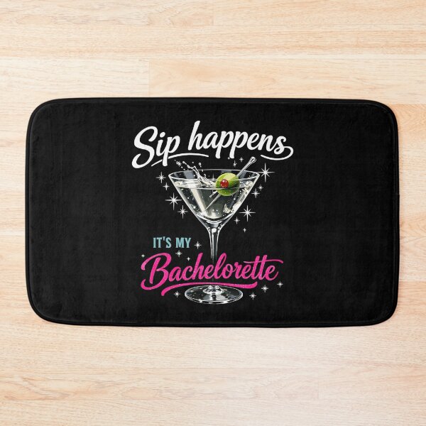 Item preview, JGA Martini Glass – Sip Happens Bachelorette designed and sold by Pineapple-Tree.