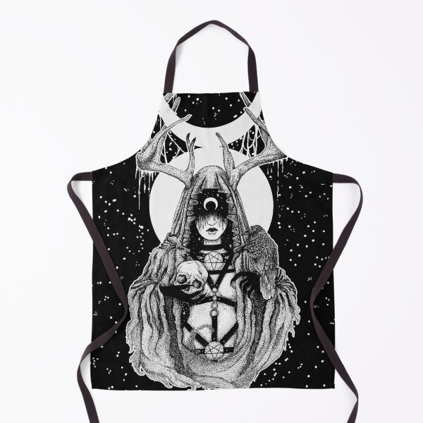 Item preview, Moon Goddess | Gothic Fantasy Art | Dark Divine Feminine Illustration | Celestial Aesthetic designed and sold by ONYX ART & DESIGN.