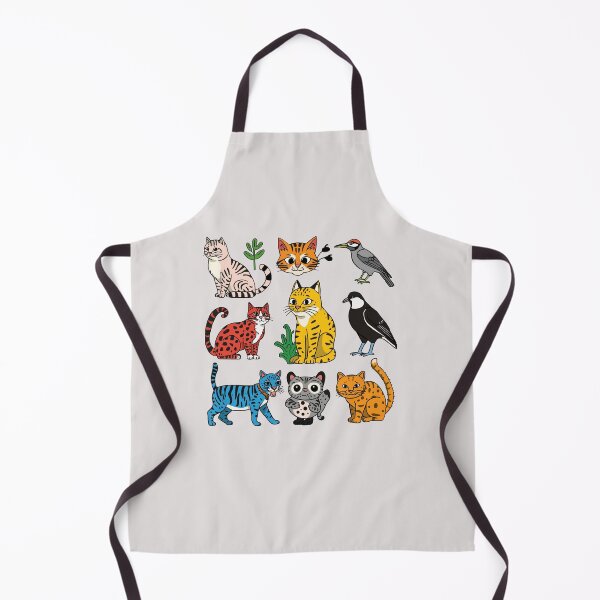 Item preview, Colorful Cartoon Cats Collection Cute Kittens Funny Animal Illustration Pet Lover Design designed and sold by Rafcioo.