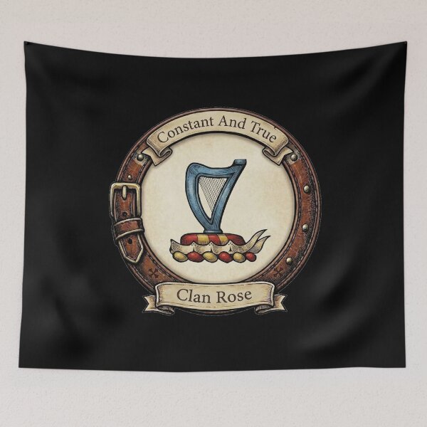 Item preview, Clan Rose Crest designed and sold by BagTown Clans.