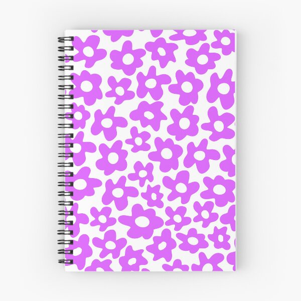 Item preview, Purple and White Retro Flowers designed and sold by Jeallan Designs.
