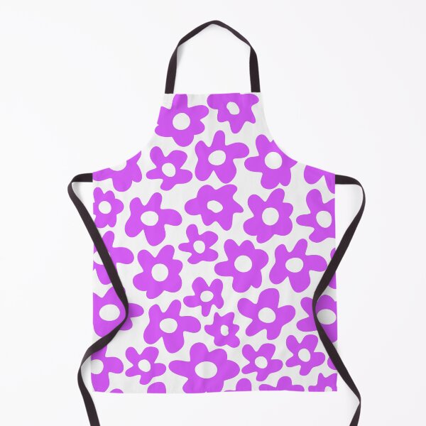 Item preview, Purple and White Retro Flowers designed and sold by Jeallan Designs.