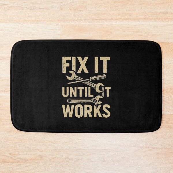 Item preview, Fix It Until It Works – Vintage Tool Typography designed and sold by Dogandesighn.