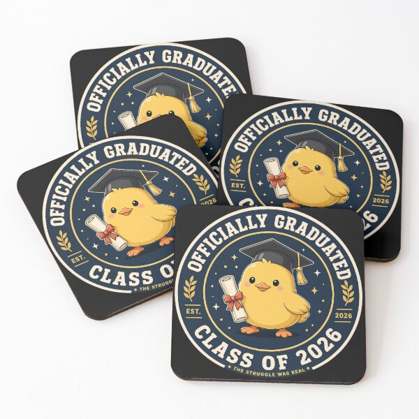 Item preview,  Funny Graduation Chick Class of 2026 – Officially Graduated Cute College Gift designed and sold by Serene Whiskers.
