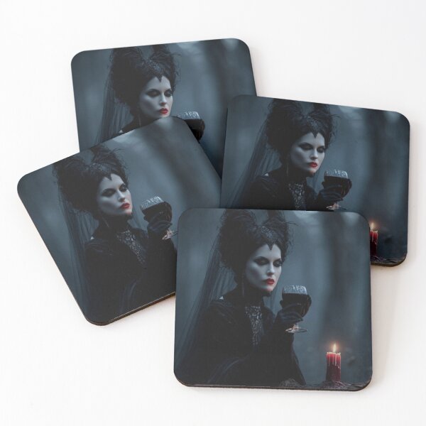 Item preview, Midnight Ritual – Dark Witch with Candle & Wine Gothic Art designed and sold by WhimsyWink.