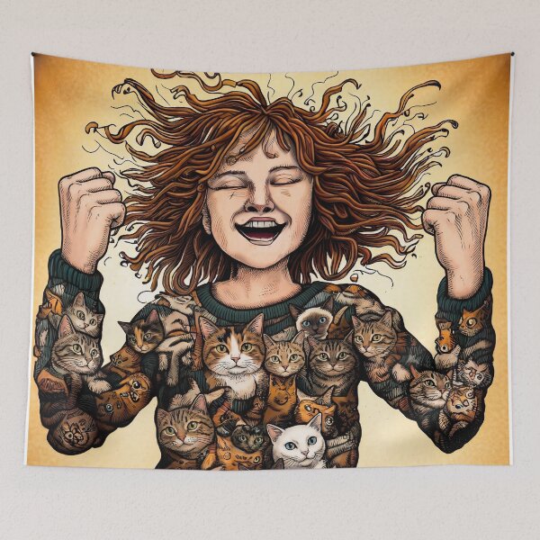 Item preview, Caturday Morning Bliss designed and sold by graficsfx.