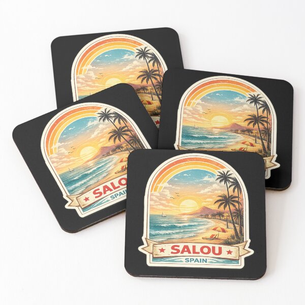 Item preview, Salou spain Tarragona Retro Rainbow designed and sold by Georain.