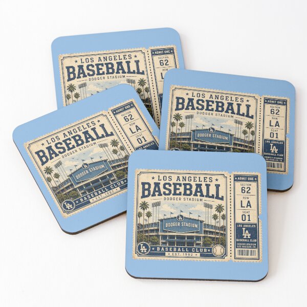 Item preview, Los Angeles Vintage Ticket Stub Baseball Design designed and sold by GhostDawgs.