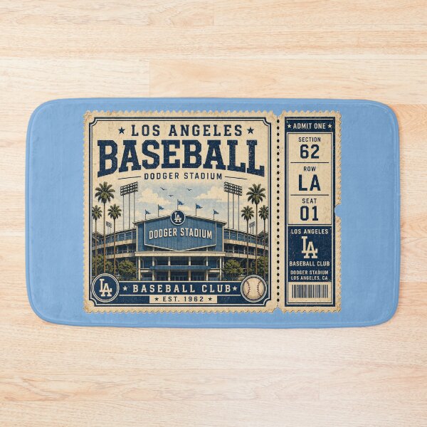 Item preview, Los Angeles Vintage Ticket Stub Baseball Design designed and sold by GhostDawgs.