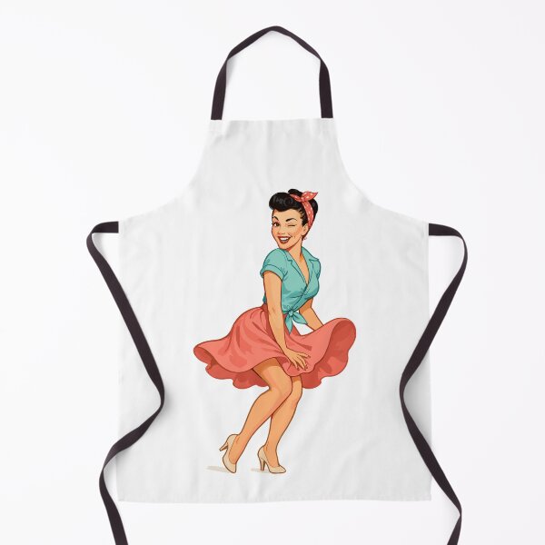 Item preview, Vintage Rockabella Pin-up Girl – Retro 50s Art designed and sold by Pineapple-Tree.
