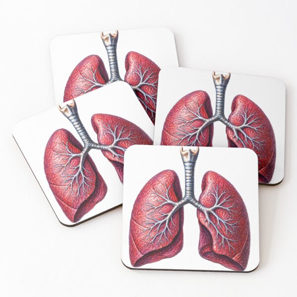 Item preview, Realistic anatomical lungs – Medical illustration designed and sold by JOANNASKAH.