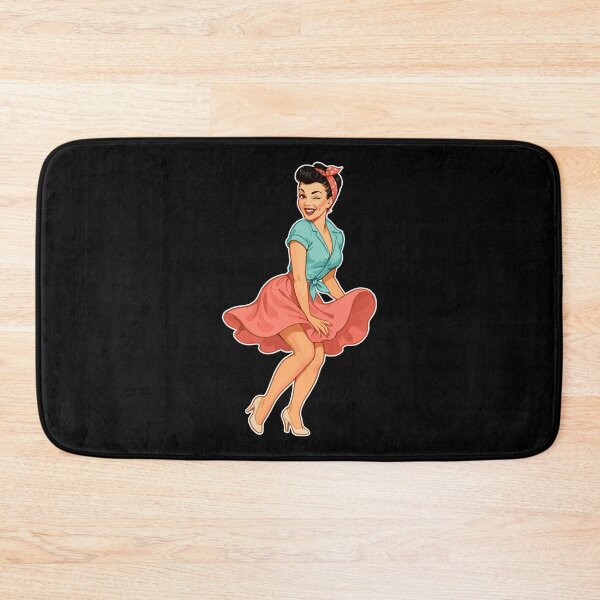 Item preview, Vintage Rockabella Pin-up Girl – Retro 50s Art designed and sold by Pineapple-Tree.