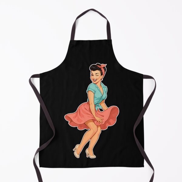 Item preview, Vintage Rockabella Pin-up Girl – Retro 50s Art designed and sold by Pineapple-Tree.