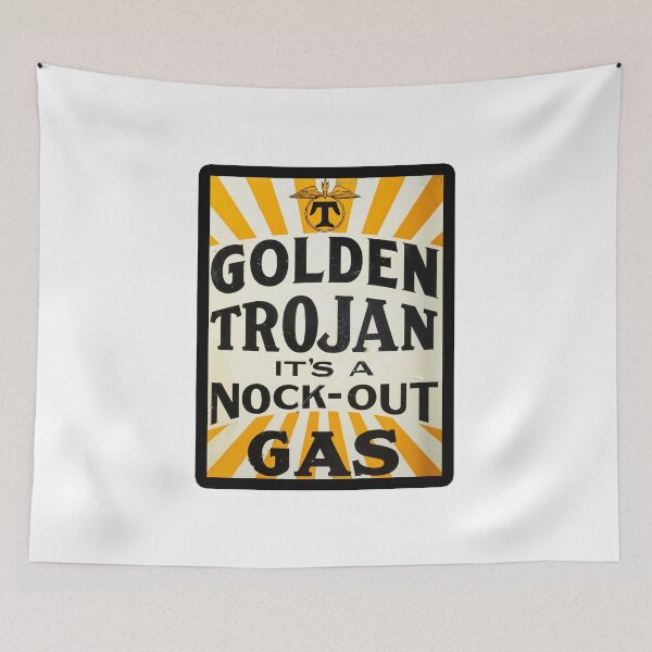 Item preview, Vintage Golden Trojan Gasoline designed and sold by QuayTradingCo.