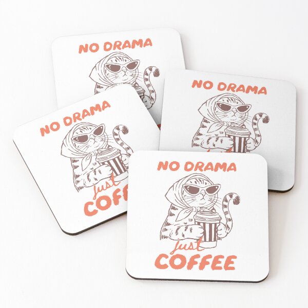 Item preview, No Drama Just Coffee designed and sold by Mirandalab.