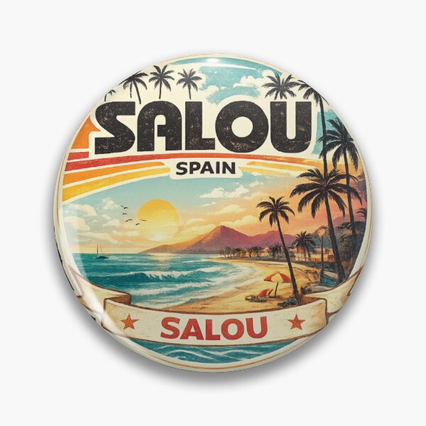 Item preview, Salou spain Tarragona Retro Rainbow designed and sold by Georain.