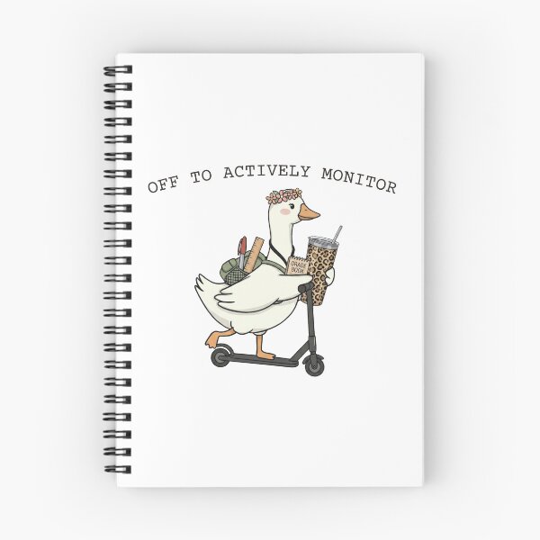 Item preview, Off to Actively Monitor Goose , Funny Meme Goose Graphic , Sarcastic Work Humor Design designed and sold by MS Pod Studio.