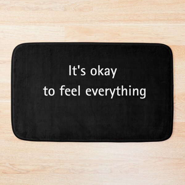 Item preview, It's Okay To Feel Everything - Minimalist Men's Mental Health Quote designed and sold by andreavlad.