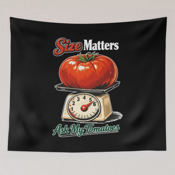 Item preview, Size Matters: Funny giant tomato on scales designed and sold by Pineapple-Tree.