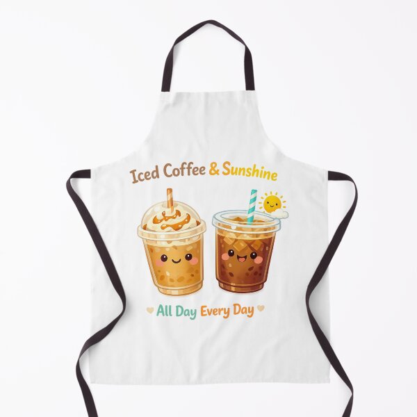 Item preview, Iced Coffee & Sunshine All Day Every Day designed and sold by LuveraxArt.
