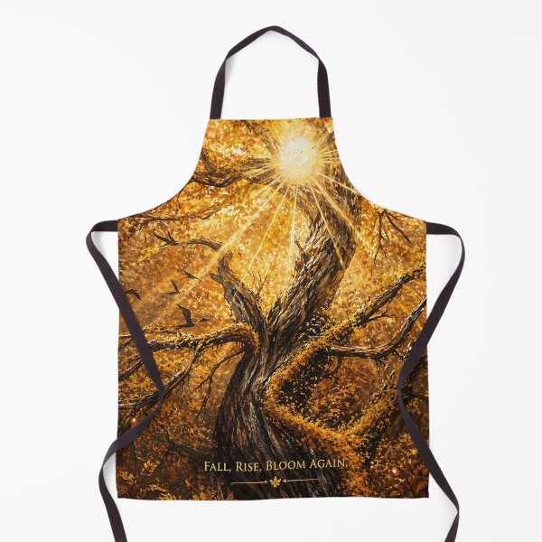 Item preview, Mystical autumn tree in sunlight – Spiritual nature art designed and sold by bymandyart.