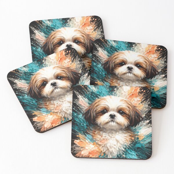 Item preview, Shih Tzu Color Explosion Dog Art designed and sold by Vista Atelier.