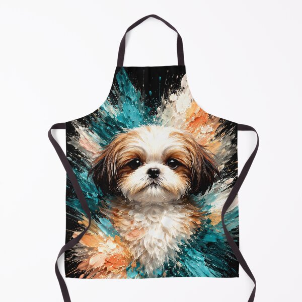 Artikelvorschau, Shih Tzu Farbexplosion Hunde-Kunst entworfen und verkauft von Vista Atelier.
