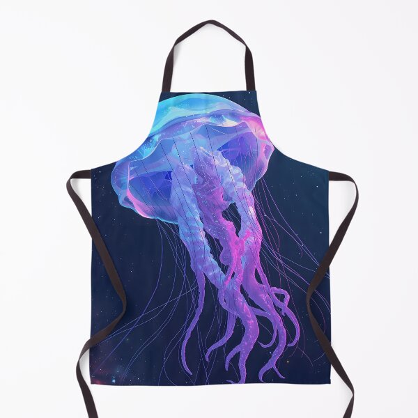 Item preview, Bioluminescent Cosmic Jellyfish - Ethereal Space Dreamscape designed and sold by UnRealS.