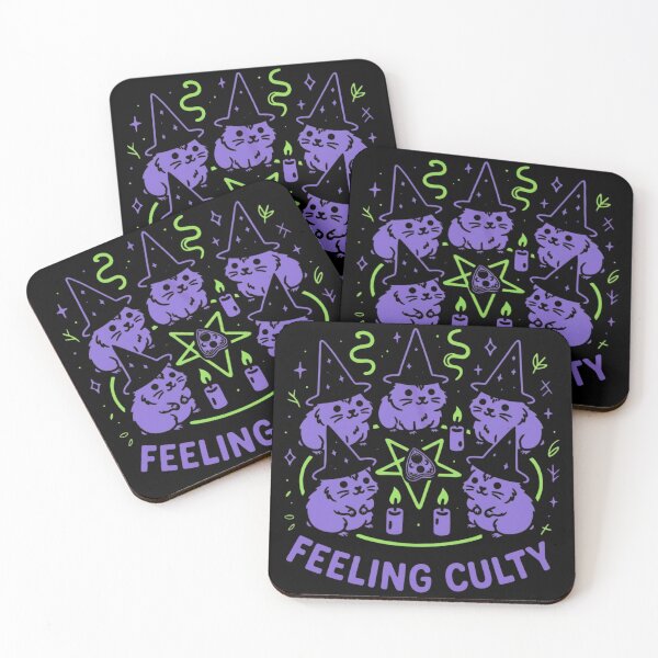 Item preview, Cute Witch Hamster Coven – Funny “Feeling Culty” Halloween Aesthetic designed and sold by SidTastic .