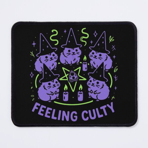 Item preview, Cute Witch Hamster Coven – Funny “Feeling Culty” Halloween Aesthetic designed and sold by SidTastic .