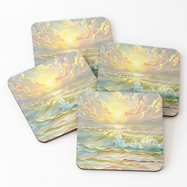 Item preview, Pastel Sunset Coastal Landscape designed and sold by MargaretWiktor.