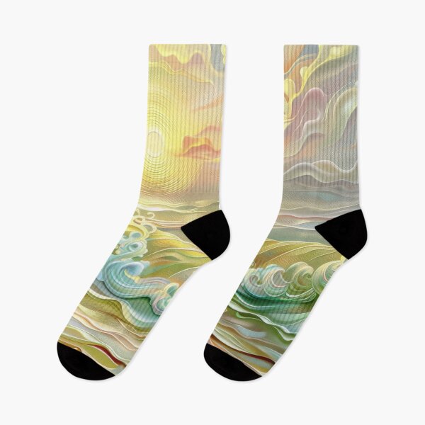 Item preview, Pastel Sunset Coastal Landscape designed and sold by MargaretWiktor.